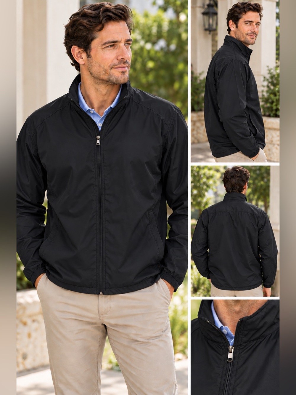 NWOT Port Authority Zephyr Full-Zip Jacket in Black